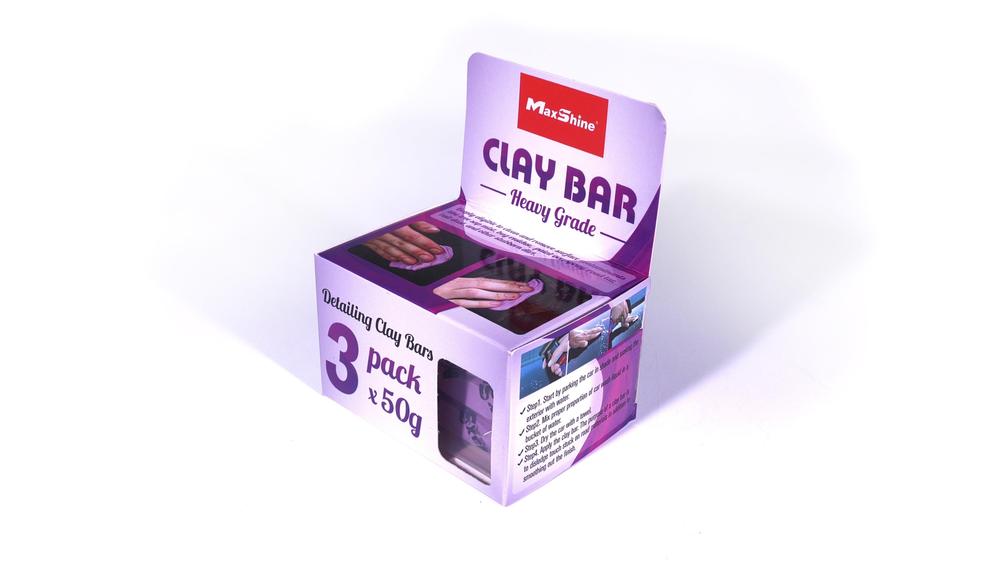 Maxshine Clay Bar 3pack 150g (3x50g) Heavy or Fine Grade Image 3