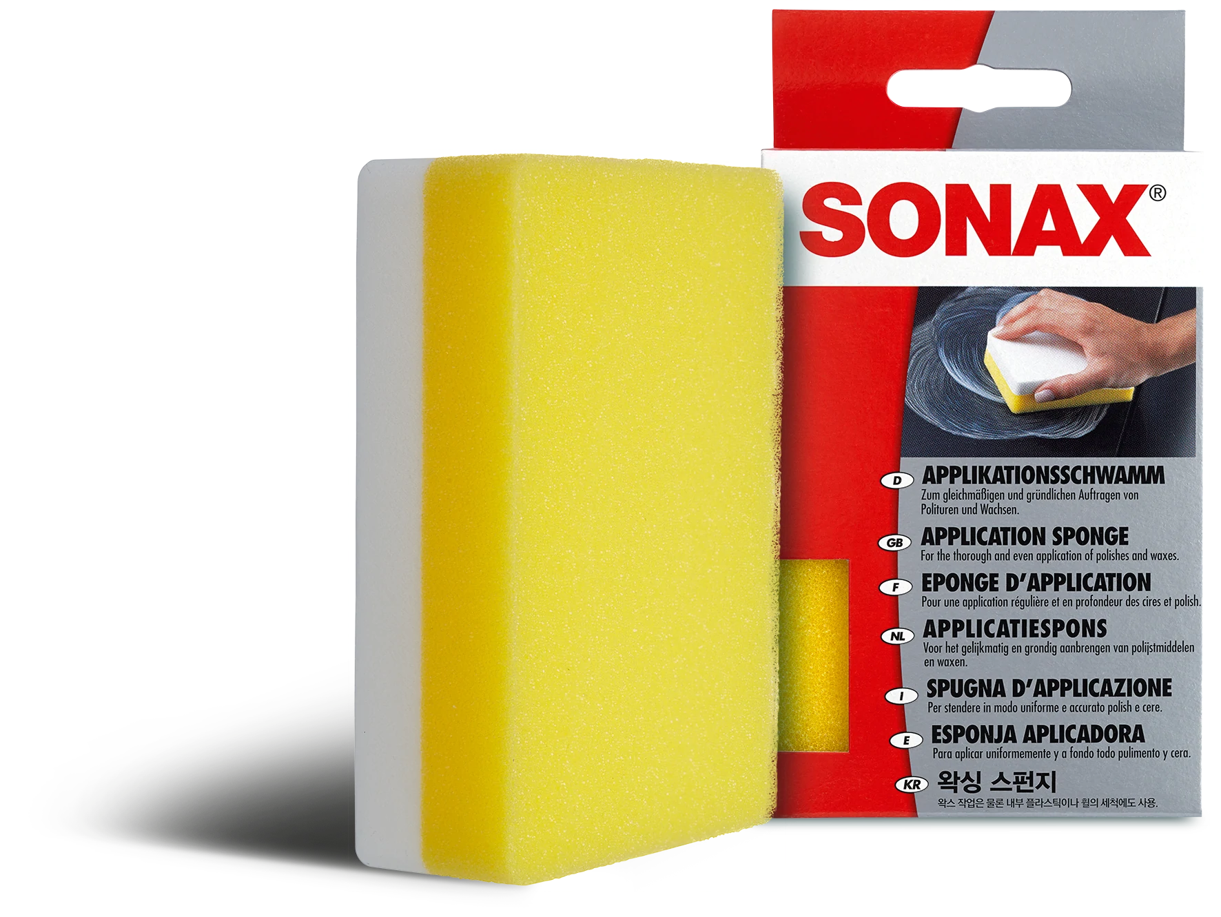 Sonax Application Sponge - For Polishing And Waxing (Pack of 1)