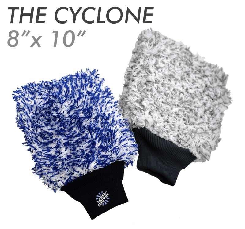 Cyclone Premium Wash Mitt - Grey/White
