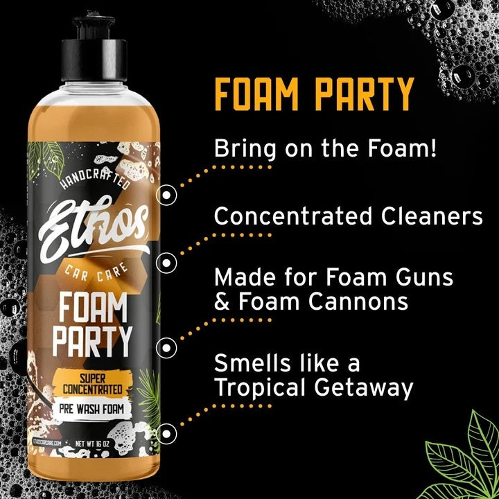 Ethos Foam Party Pre Wash Foam 473ML Benefits
