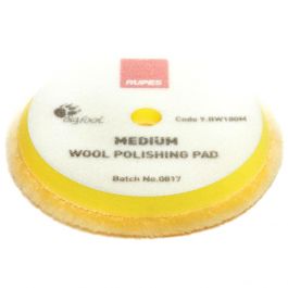 Rupes Bigfoot  Wool Medium Yellow Polishing Pad  Hook & Loop